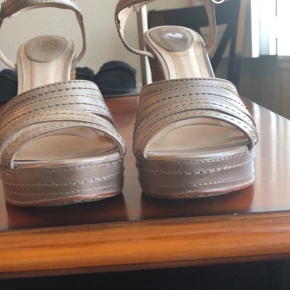 Frye wedge Corrina Stich leather wedge western bohemian gypsy sz 9.5 festival - Picture 8 of 9